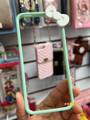 APPLE-iPhone5/5S/SE ♥庫存出清♥ 馬卡龍蝴蝶結邊框-薄荷綠