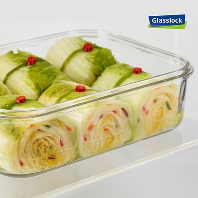 特價【優惠上新】glasslock進口耐熱鋼化玻璃保鮮盒微波爐加熱密封飯盒冰箱冷凍盒