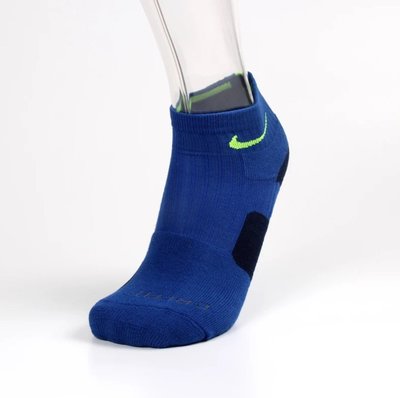 Nike襪 / 【 加厚底款中筒毛巾襪】【藍底螢光綠標】【現貨】