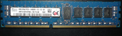 ECC REG海力士DDR3-1866 8GB伺服器記憶體PC3-14900R-13-12-B1 2Rx8 8G
