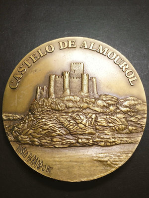 【二手】城堡建筑阿爾默洛城堡葡萄牙大銅章（A180） 文玩 銅章 收藏款【雅藏館】-699