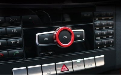 BENZ 音響 按鈕裝飾蓋 鋁合金裝飾蓋內飾改裝 W204 C180 C200 C250 C300 C63 AMG