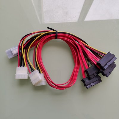 Mini SAS線SFF8087轉29P 4SAS 8482 SATA 1拖4帶大4PIN連接線