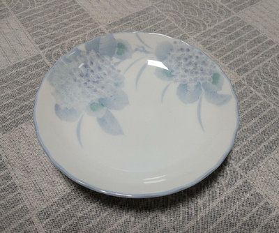 日本回流瓷器   光峰   繡球花餐盤