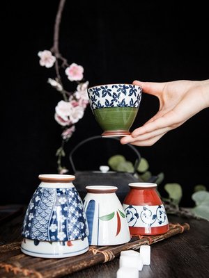 日本進口波佐見燒京古染系列日式陶瓷茶具 茶杯 套裝 家用禮盒