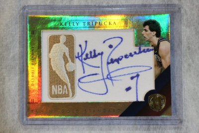 傳奇球星~Kelly Tripucka~NBA Logo Patch 金版限量簽名卡/199~Logoman~