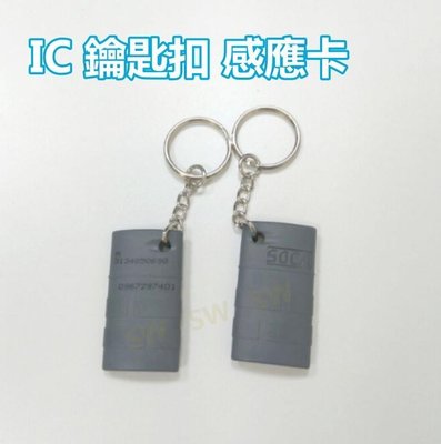IC鑰匙扣卡 LY007 灰色感應卡 紐扣卡 複旦IC卡 IC異型卡 門禁卡 考勤卡 適用三星 加安 東隆 電子鎖