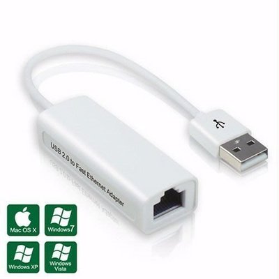 ☆YoYo 3C ☆帶線型 USB 網路卡/Mac免驅動/支援支援Win7 64bit/支援10/100Mbps高速傳輸/usb2.0網路卡