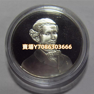 美國 1976年 西爾維斯特·里格誕辰150年 20克紀念銀章 銀幣 紀念幣 錢幣【悠然居】166