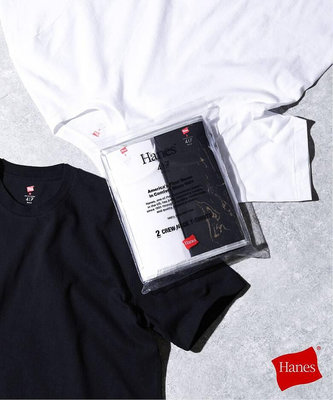 Hanes × 417 EDIFICE 別注 2pack 短袖 T-shirt 兩件組HM1-Z703S / 24071313002710。太陽選物社