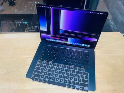 台中 MacBook Air 15吋 M2 16G 256G 英文鍵盤 午夜黑 黑色 蘋果電腦 209次