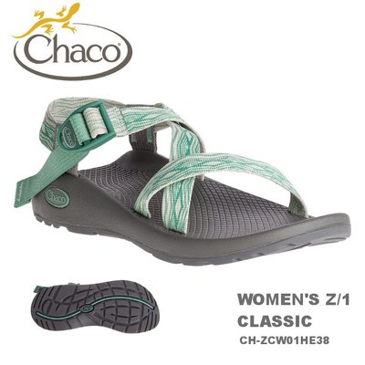 【速捷戶外】美國 Chaco Z/1 越野運動涼鞋 女款CH-ZCW01HE38 -標準(帝國松綠),戶外涼鞋,運動涼鞋