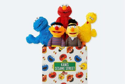 KAWS x Sesame Street x Uniqlo Plush Toy Complete Box Set FW18 芝麻街 玩偶全套收藏組 特殊盒 禮盒