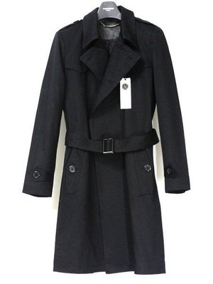【換季優惠】日本人氣品牌DEAREST&CO   頂級英倫窄版純黑時尚短大衣