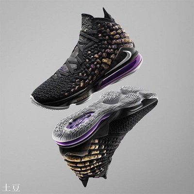 【小明潮鞋】（土豆）Nike Lebron 17 XVII PURPLE &amp; GOLD 黑耐吉 愛迪達