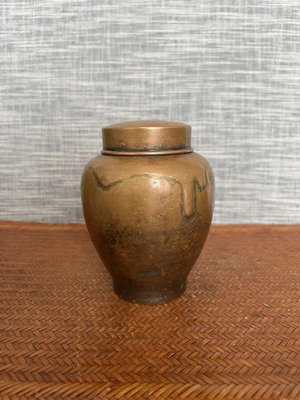 日本紫銅茶罐