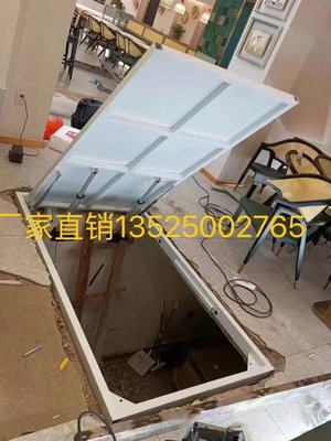 倉庫現貨出貨電動隱藏門液壓桿遙控地下室隱形門蓋支撐智能升降天窗井蓋五金