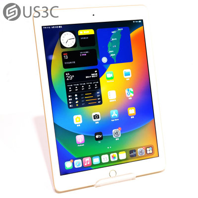 【US3C-青海店】【一元起標】Apple iPad 5代 128G WiFi 金色 9.7吋 Touch ID感測器 M9處理器 1080P錄影 二手平板