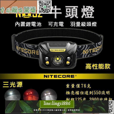 【現貨】NITECORE NU32 NU33 NU35 NU43 USB直充 恆流驅動 三光源頭燈 夜間紅光 高性能 輕