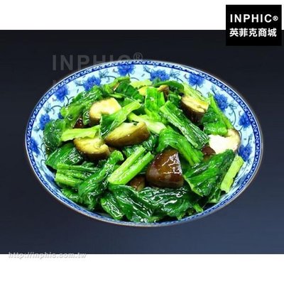 INPHIC-清炒香菇油菜模型陳列仿真食品模型仿真菜假菜模型_aDXM
