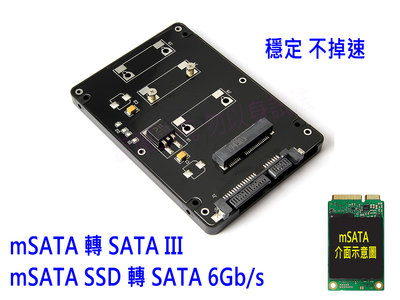 【含稅發票】mSATA 轉 SATA 轉接盒 mSATA SSD to 2.5G SATA 硬碟盒 附SATA3 6G線