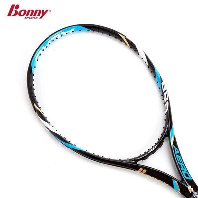 現貨熱銷-正品Bonny/波力 太空系列碳纖維網球拍 Aero 888全碳素攻擊型男女網球拍