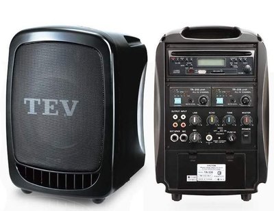 【欣晟電器】TEV TA-330手提式無線擴音機/擴音器，含CD/USB播放模組16個頻點2支無線麥克風