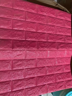 彩色款-牆紙壁貼自黏3D立體磚紋壁紙防水防撞牆 仿壁磚 防撞條 壁癌 泡沫軟包臥室温馨裝飾貼紙 全部賣