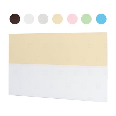 【在地人傢俱】20 環保塑鋼系列-鵝黃白/粉紅白/綠白/藍白雙色3.5尺床頭片 GT052-13