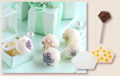 ☆║IRIS Zakka║☆ 日本貝印 鑽石型立體棒棒糖 巧克力型模具