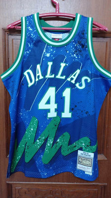 NBA達拉斯獨行俠隊Dirk Nowitzki特殊款球衣L號