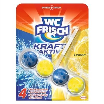 Über 德國 WC FRISCH Kraft-Aktiv Lemon 浴廁強效清潔球-檸檬