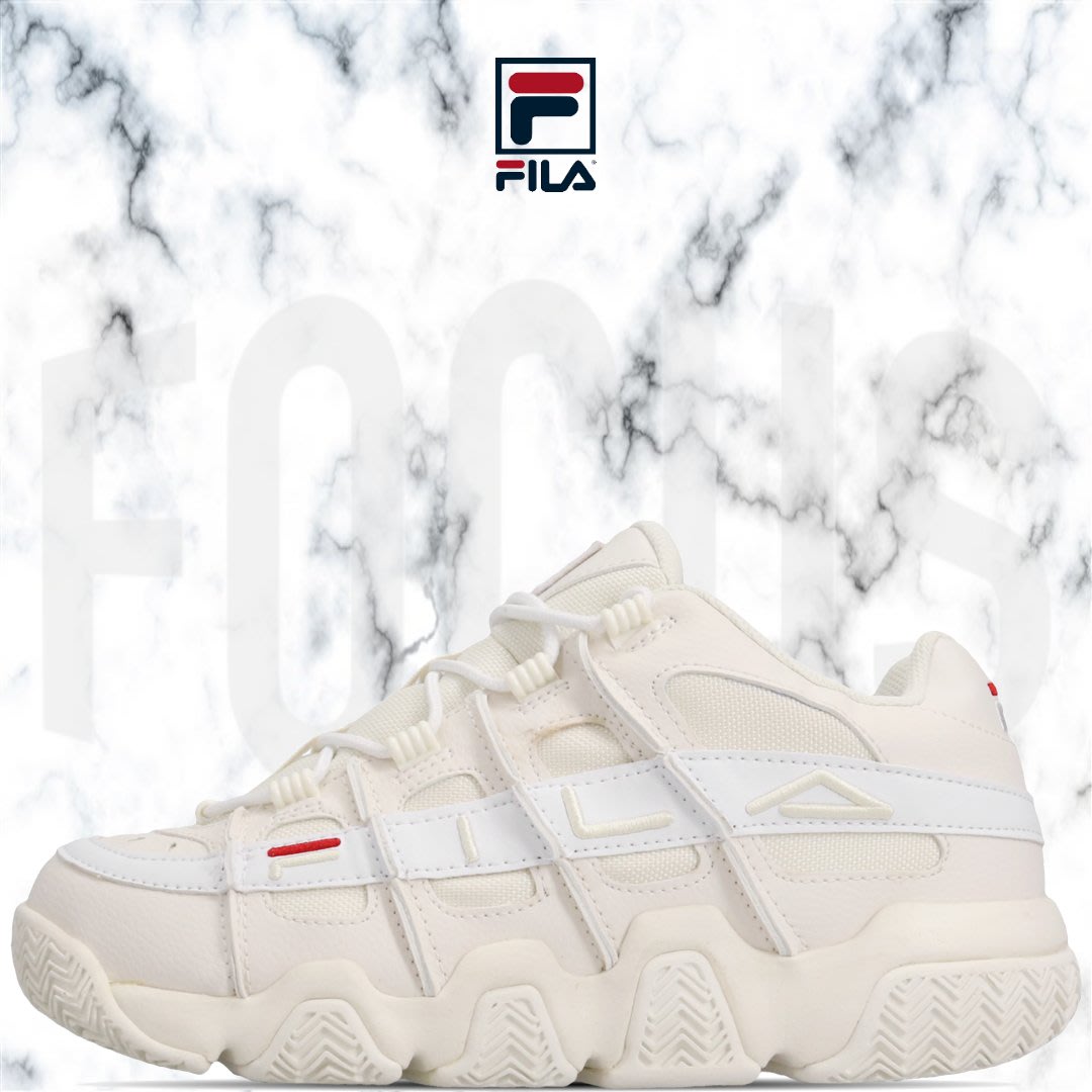 FOCUS】全新FILA BARRICADE XT 97 LOW 米白白老爹鞋男女鞋4B007T133