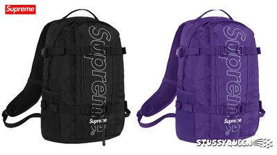 【超搶手】全新正品2018秋冬FW Supreme backpack 45代 45TH 3M反光 防水後背包 黑紫紅黃