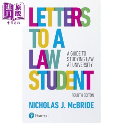 Letters to a Law Student 英文原版 給法律系學生的信 在大學學習法律的指南 Nicholas J McBride