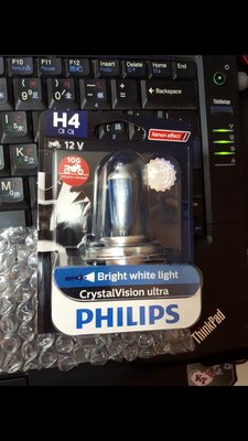 缺， H4 Philips Crystal Vision ultra Moto ultimative Xenon 12342CVU osram GE h7