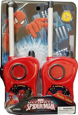 現貨 美國帶回 Marvel Spiderman Q版 超可愛造型蜘蛛人無線對講機 生日禮 親子玩具