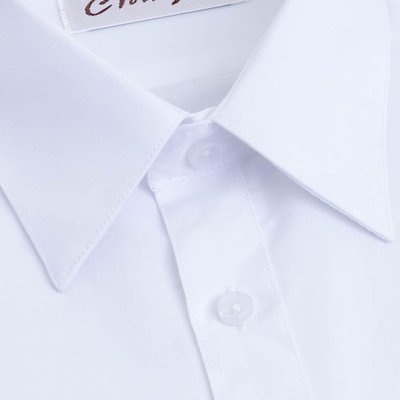 大尺碼【CHINJUN/35系列】勁榮抗皺襯衫-短袖、灰底斜紋、18.5吋、19.5吋、20.5吋、s8058L