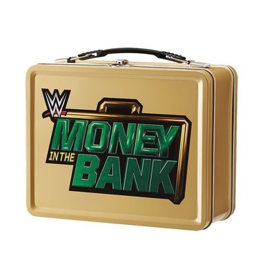 ☆阿Su倉庫☆WWE Money in the Bank Briefcase Lunch Box MITB造型錫製便當盒