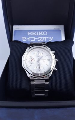 清新時尚SEIKO 精工手錶 LUKIA系列三眼計時碼錶,附原裝錶盒+說明書