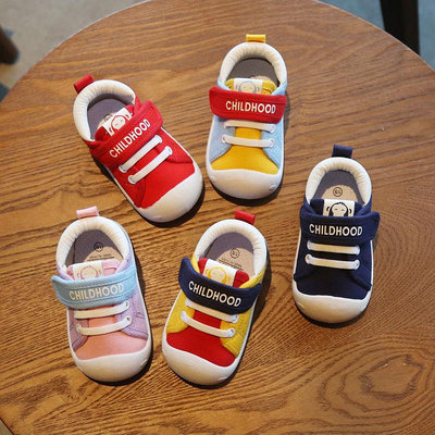 兒童寶寶學步鞋春秋新款軟底室內防滑幼童寶寶鞋0-1 2-3歲嬰兒童鞋帆布鞋潮