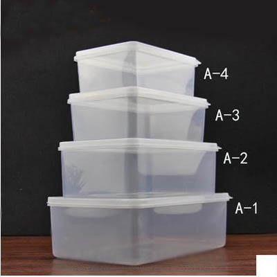 【透明塑膠保鮮盒-特大-10L-37*25*11cm-2個/組】食品級PP冰箱食物收納盒-7670625