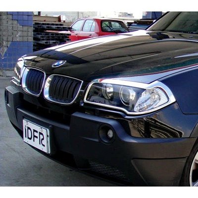 【JR佳睿精品】改裝 BMW X3 E83 2003-2010 鍍鉻大燈框 前燈框 電鍍 台灣製