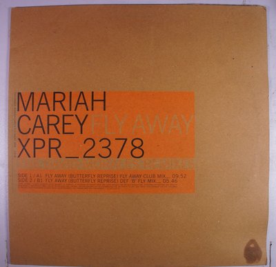 《二手英版單曲黑膠》Mariah Carey - Fly Away (Butterfly Reprise)