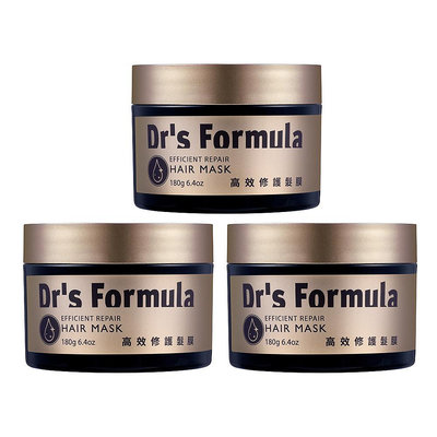 《台塑生醫》Dr’s Formula高效修護髮膜180g 3入/4入/6入/12入