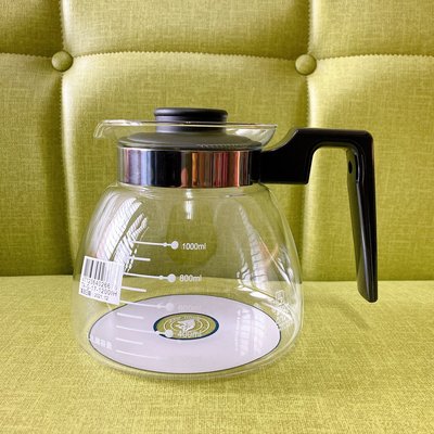 寶馬古典耐熱壺 咖啡壺 玻璃壺 茶壺 (電磁爐專用) 1800ml