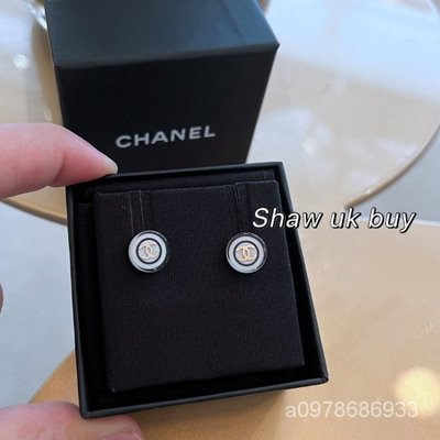 【日本二手】Chanel 香奈兒 耳環 新款 小圓扣 黑白 雙C 紐扣豆豆 耳釘 耳環 針式耳環 免運