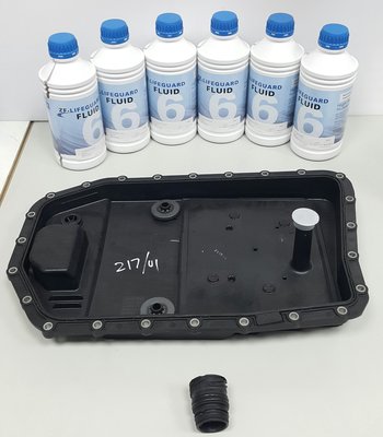 BMW X5 E70 6HP 19 變速箱油底殼濾清器+變速箱油+線路板插頭 自排 (濾網套餐組) 24152333907