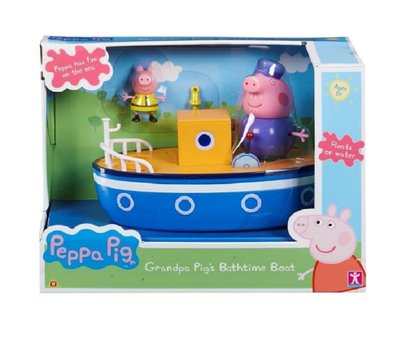佳佳玩具 --- PeppaPig 粉紅豬小妹 佩佩豬 爺爺豬的洗澡船 家家酒【05314371】