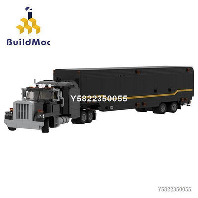 BuildMoc霹li游俠MOC-65400卡車拖車積木模型 兼容樂高拼搭積木